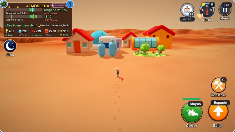 Captura del juego: Construye tu colonia en Marte